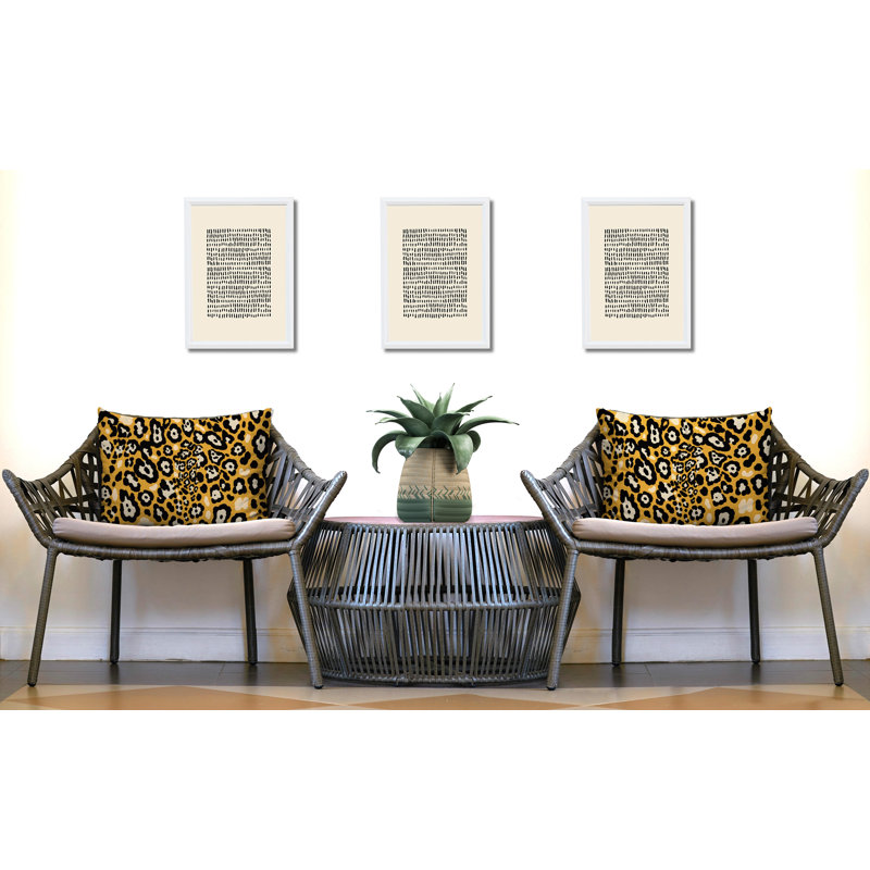 Oreiller réversible intérieur / extérieur à imprimé zébré Tari, 25x18, Yellow