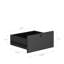 Tables de chevet modernes noires de 2, tables de chevet avec bloc d'alimentation CA et ports de charge, lampe de nuit à commande vocale 7 couleurs, armoire de rangement verrouillable pour casques d'écoute, étagère ouverte-79793322