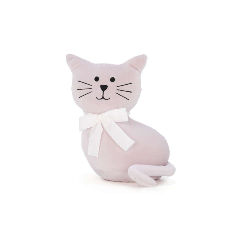 Cat Fabric Weighted Floor Stop