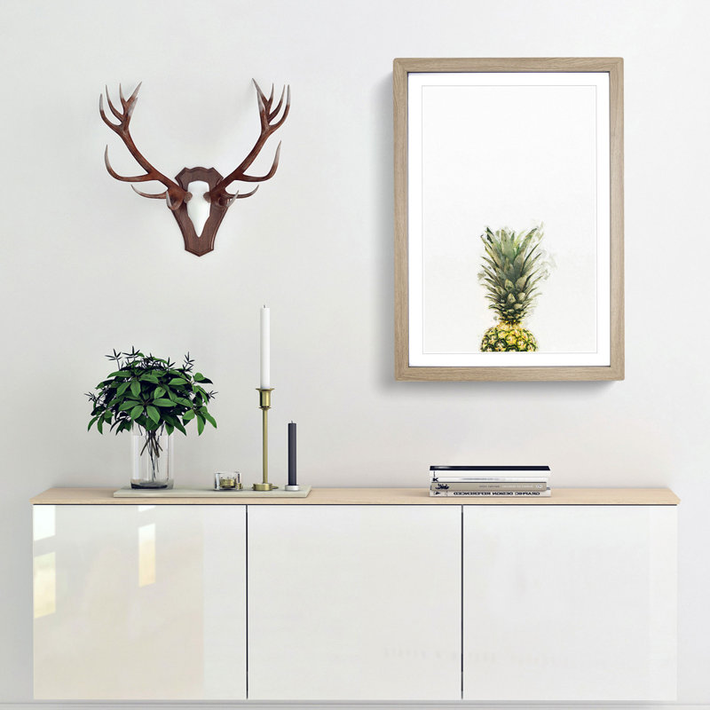 Its Pineapple Time - Framed Print, 65cm H x 48cm W x 2cm D, Oak Framed