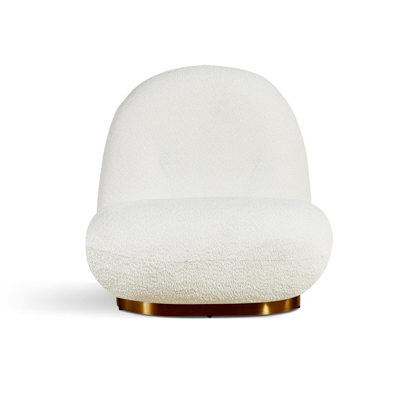Méridienne Leif White Plush Glam