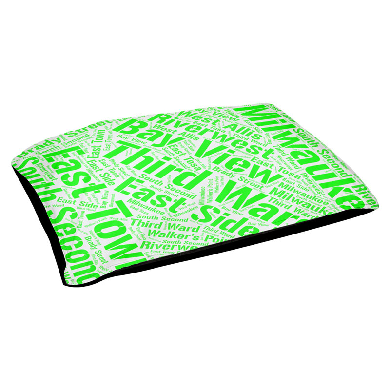 Pet Bed, Medium 40'' L x 30'' W, Cyan, Milwaukee
