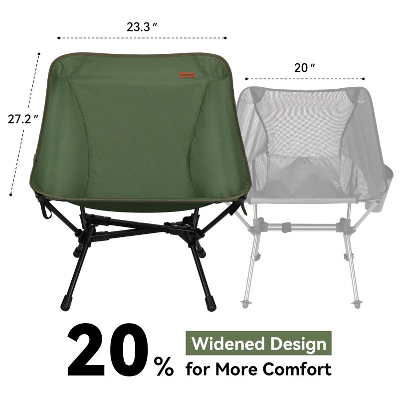 Green Ultralight Portable Folding Camping Chair with Carry Bag