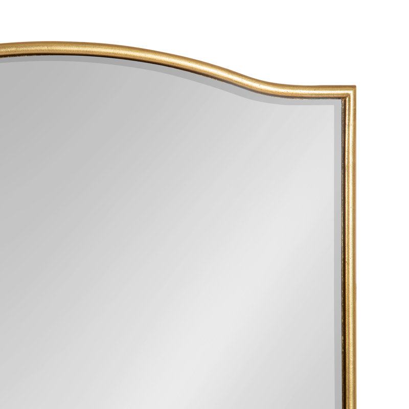 Miroir décoratif biseauté Meagan, 24 po x 18 po, Or