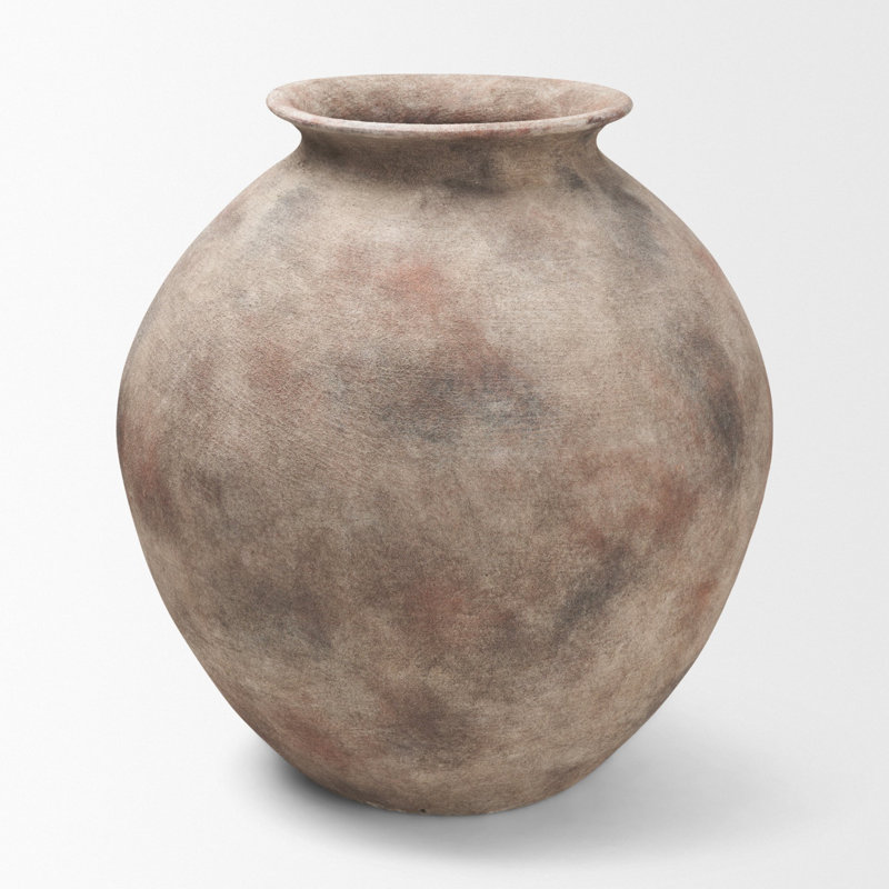 Vase en terre cuite Mattone 15,9H, 14.6L x 14.6W x 15.9H