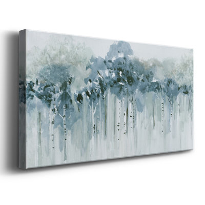 «Blue Birch Morning», reproduction sur toile tendue