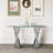 55.12'' Glass Top Console Table-97817527