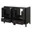 Meuble-lavabo 48 po avec lavabo, meuble-lavabo moderne avec portes et tiroir à fermeture en douceur, armoire de rangement avec lavabo encastré en céramique-1117710273
