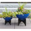 Pot à fleurs en acier galvanisé Norma I-61508526-61508525