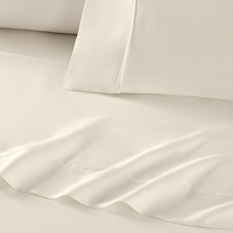 Eucalyptus Tencel Sheet Set TENCEL Solid Colour Sheet Set, Cream, Queen