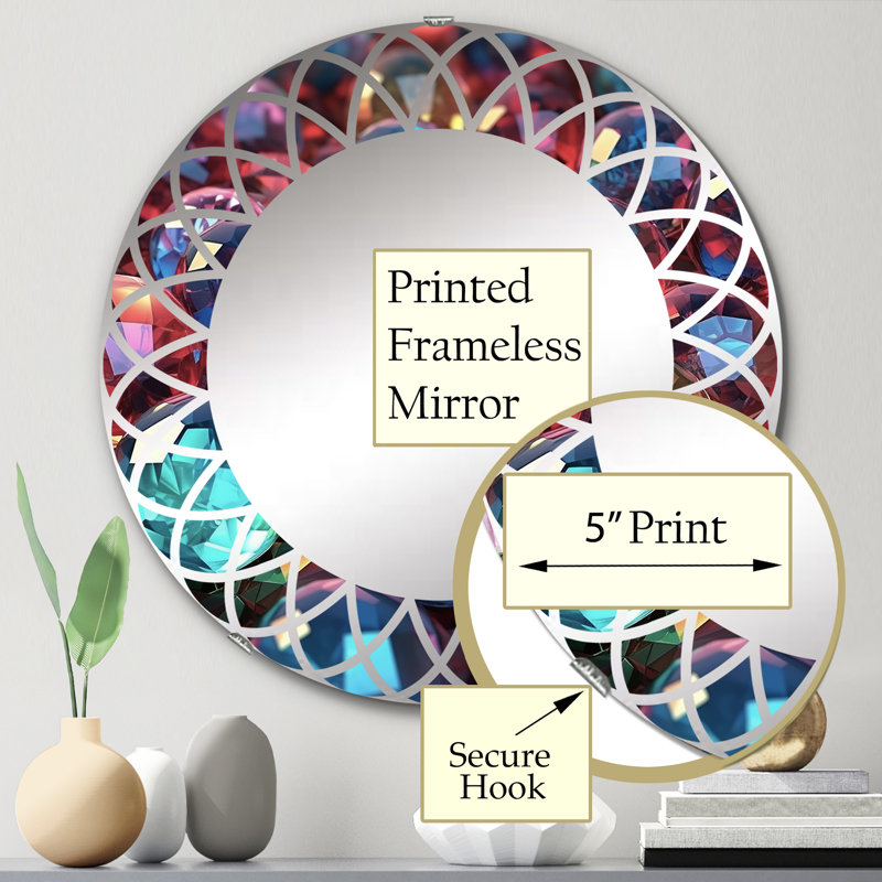 Miroir mural Brickford, 24 po x 24 po