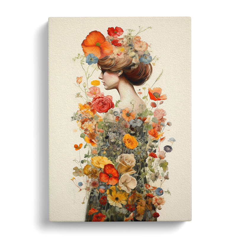 Wildflowers Victorian - No Frame Print, 50cm H x 35cm W x 3cm D