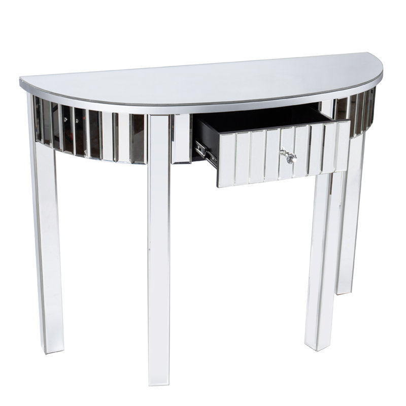 100cm Glass Top Console Table