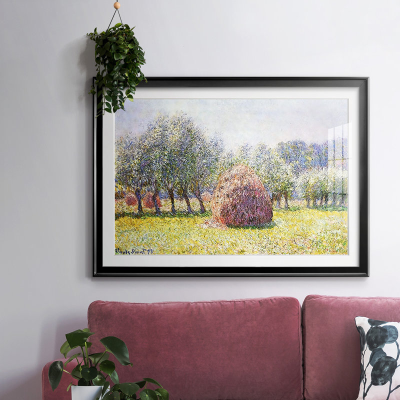 Haystack, 1865, reproduction d'art encadrée, Noir, H 27 po x l 39 po x P 1,5 po