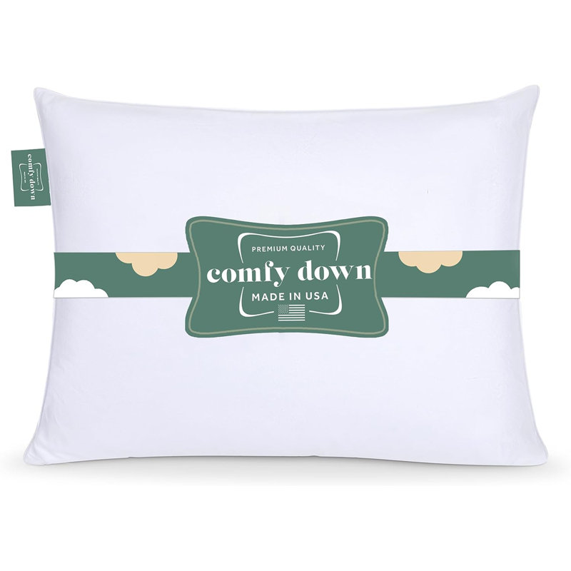 Coussin 100% coton de qualité égyptienne ComfyDown, Très grand