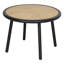 Ensemble bistro 3 pièces surdimensionné en aluminium et osier avec table basse
