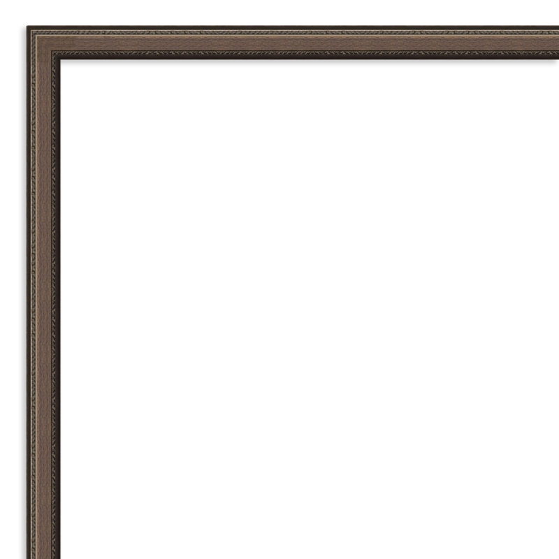 Miroir mural de salle de bain Radcliff, L 19 po x H 25 po, Cordelia mince bronze