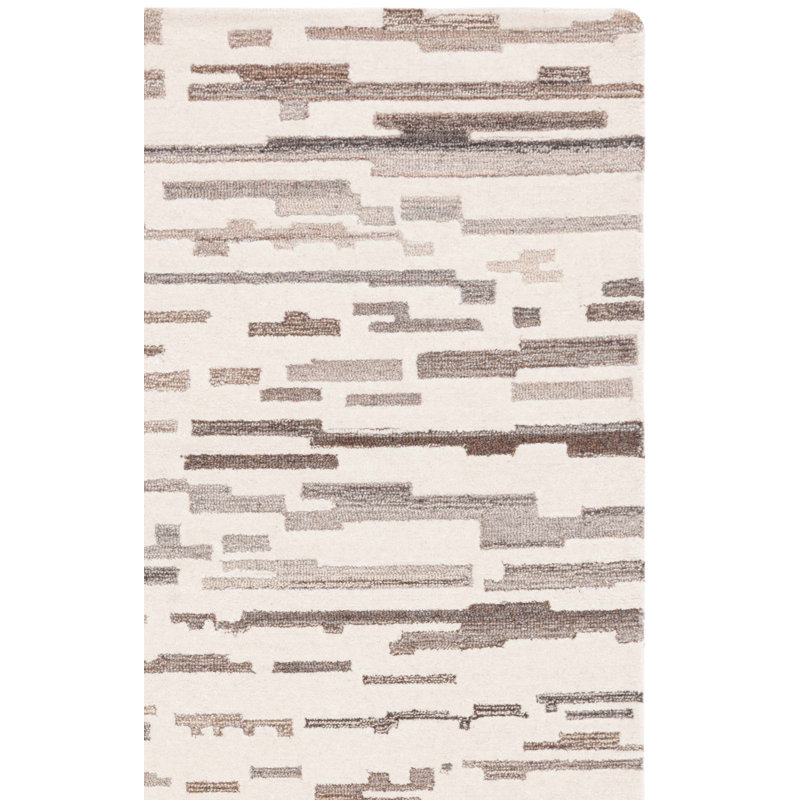 Kebbie Hand Tufted Wool Pile Abstract Rug, Runner 2'3" x 8'