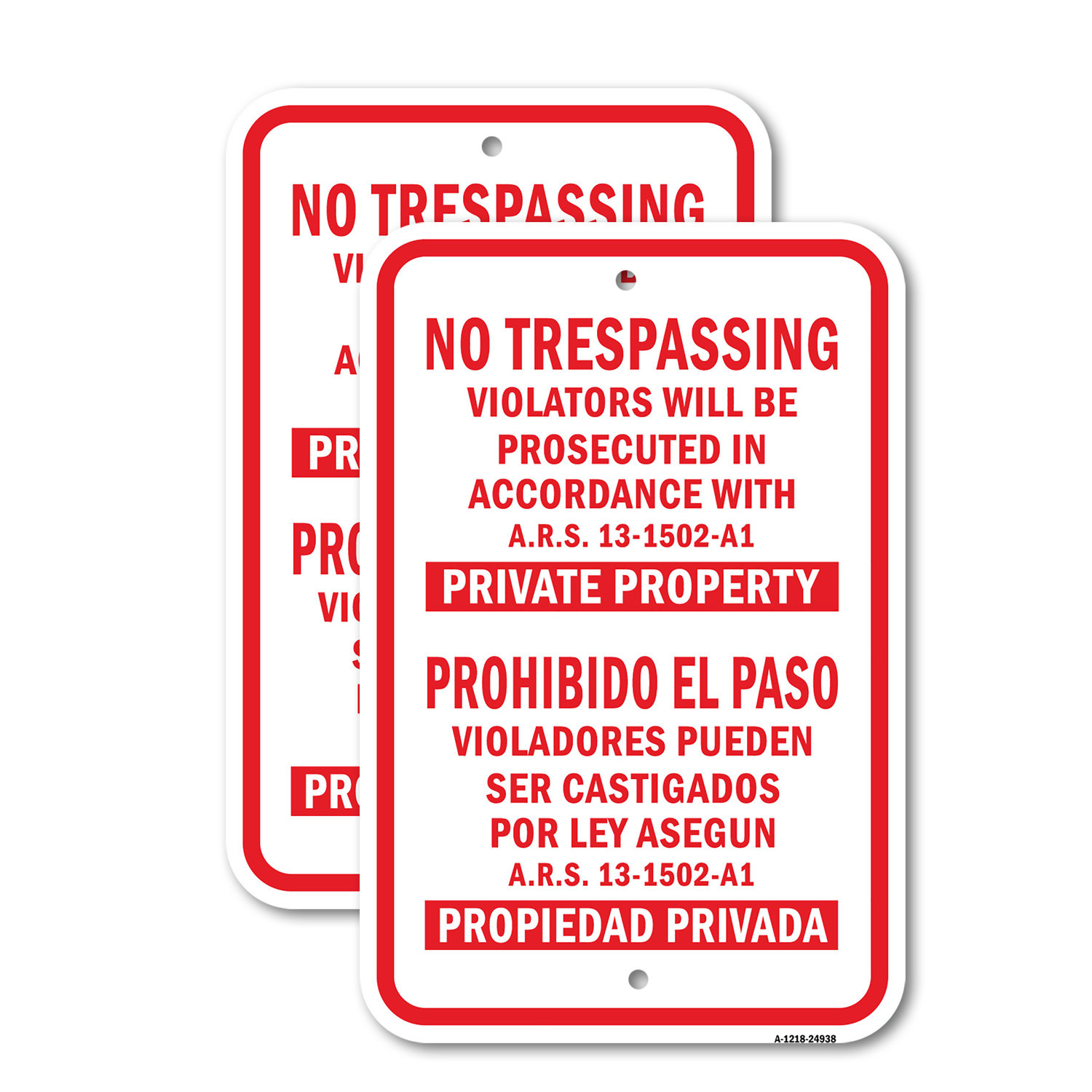 signmission-no-trespassing-violators-prosecuted-ars-13-1502-aluminum