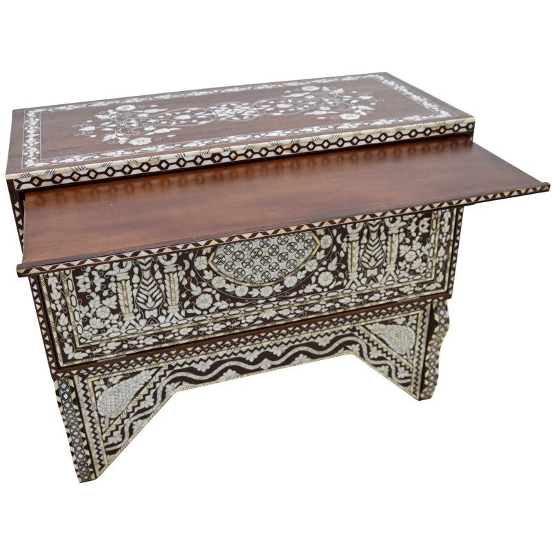 Syrian 39'' W Solid Wood Console Table