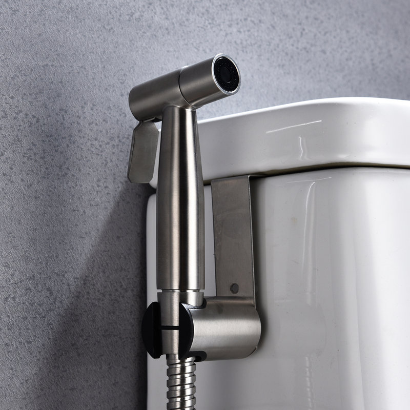 Toilet Bidet - Handheld Type Hygiene Upgrade Rust Silver Metal Bathroom Hygienic And Practical