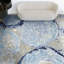 Hand-Knotted High-Quality Blue and Silver Area Rug-52807906