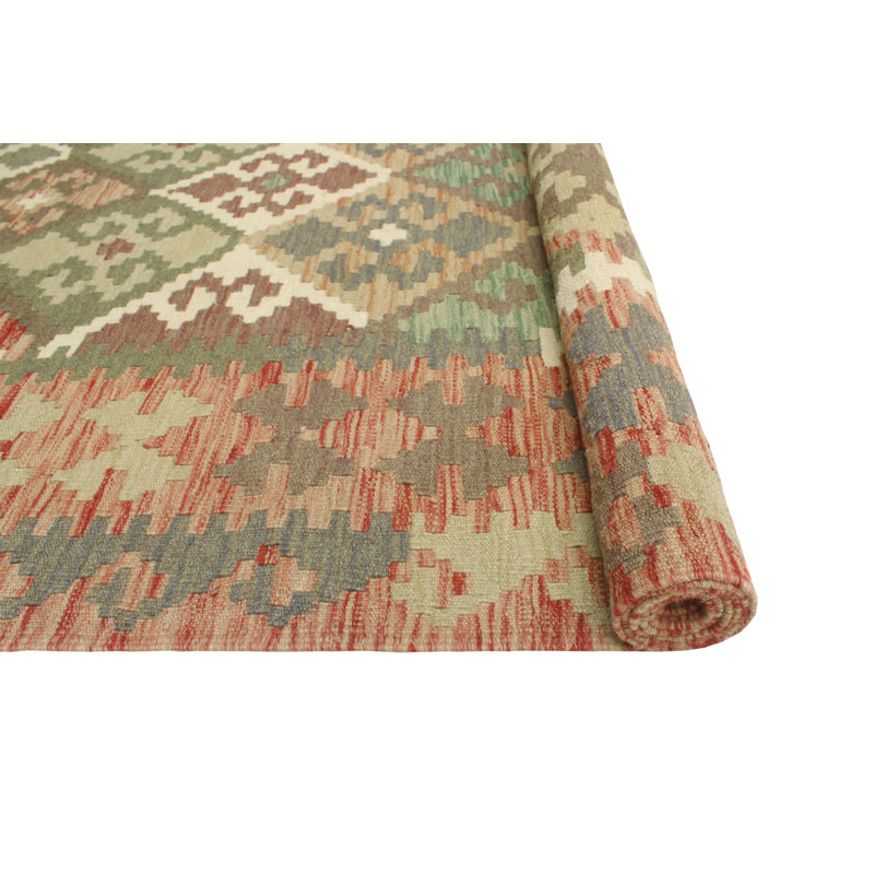 Tapis brun tissé à plat Sun