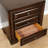 Solid Wood Nightstand In Brown Cherry - 3 Deep Drawers & Felt Lining Bedroom With Drawer