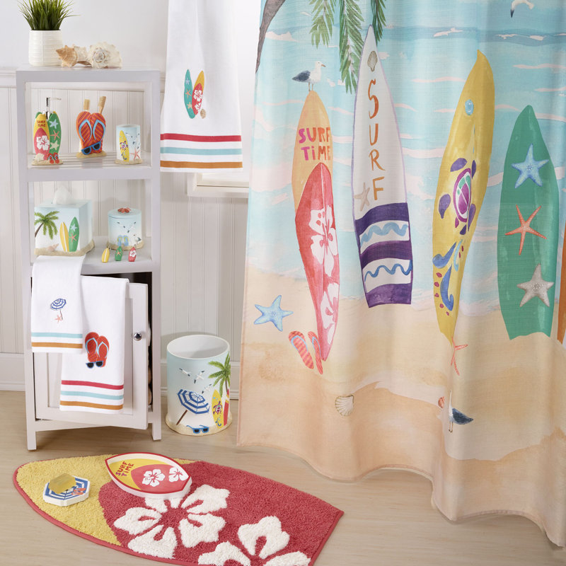 Surf Time Multicolor Hand-Painted Resin Soap Dispenser