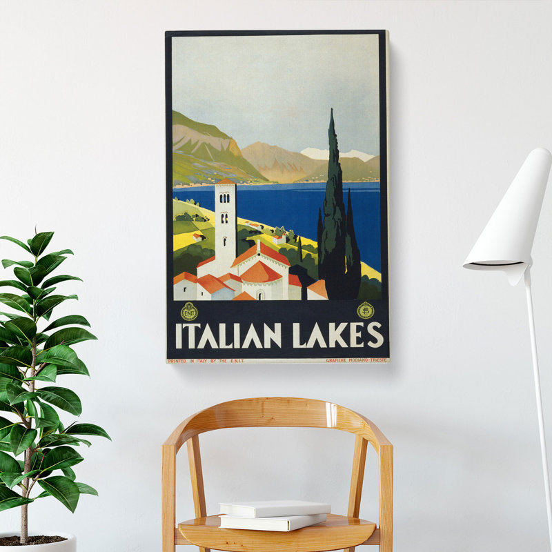 Vintage Travel Italy - Wrapped Canvas Print, 60cm H x 40cm W x 3cm D