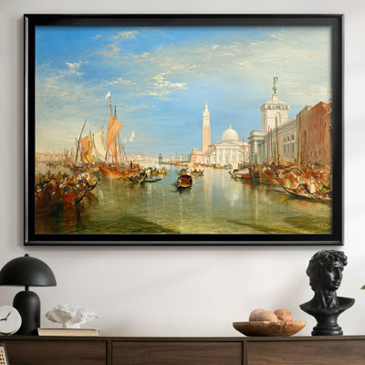 Venise: le Dogana et San Giorgio Maggiera-J.M.W. Toile tendue avec châssis Turner, 1834