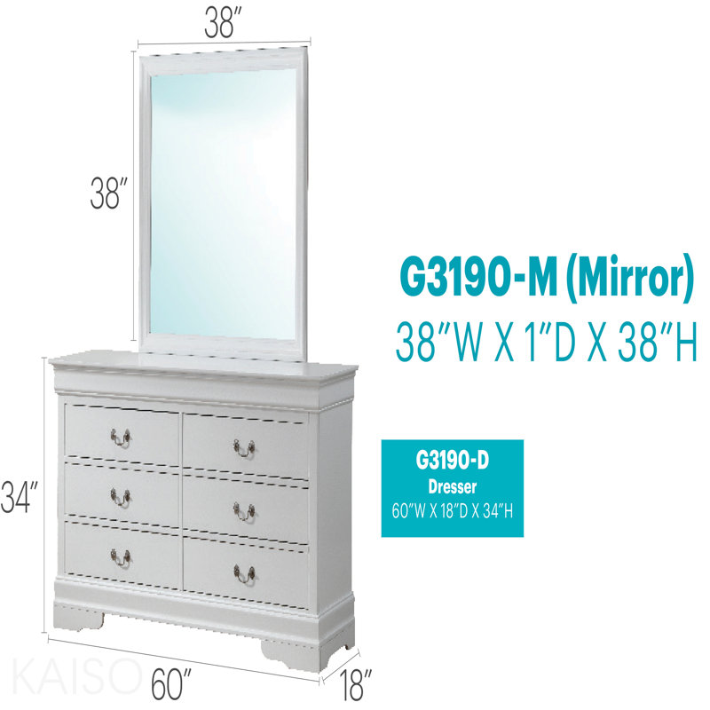 Commode, blanc, H 33 po x l 18 po x P 60 po, Blanc