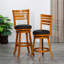 Tabouret de bar, siège en tissu, fonction pivotante de revêtement et-1672069927-1672069924