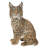 Sitting Bobcat Statue