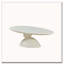 Table basse ovale en fibre de verre 47,27 "avec base sculpturale-1342214874