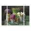Ensemble de 3 panneaux muraux - Danhui Nai «Les Fleurs Printemps On Black», art mural sur toile pour le salon, la chambre à coucher ou le bureau 