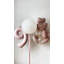 Floral Soft Pink & White Balloon Bouquet (Number Foil Balloon: #1)-137161430