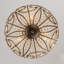 3-Light Drum Crystal Semi Flush Mount