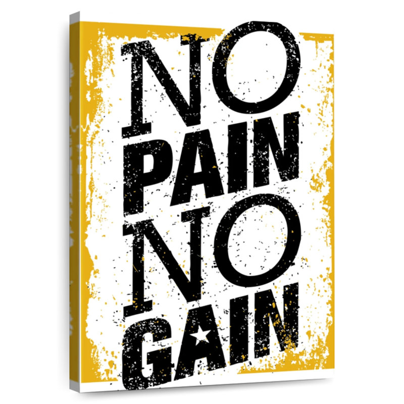 Tergel No Pain No Gain Grunge, H 12 po x l 8 po