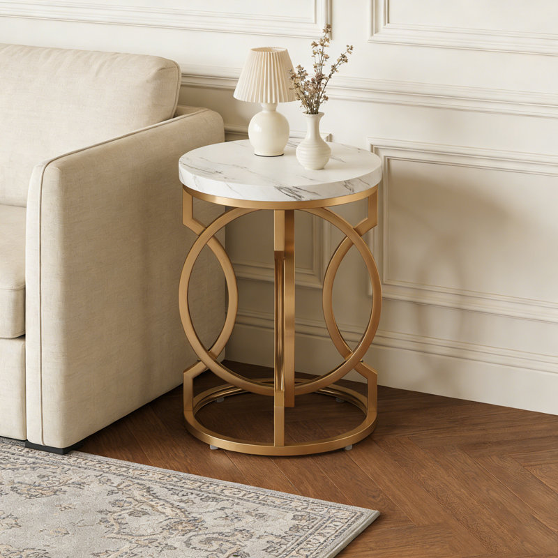 Table de chevet ronde, table de bout