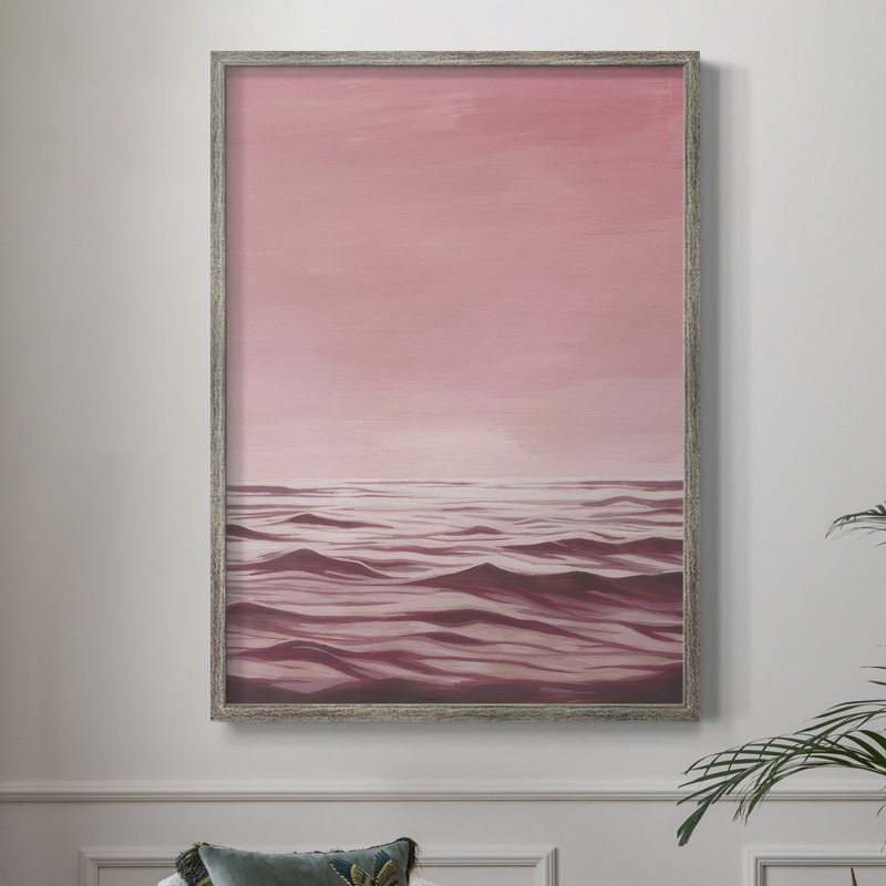 «Playa Rosa II», reproduction encadrée - bois massif, H 15 po x l 12 po