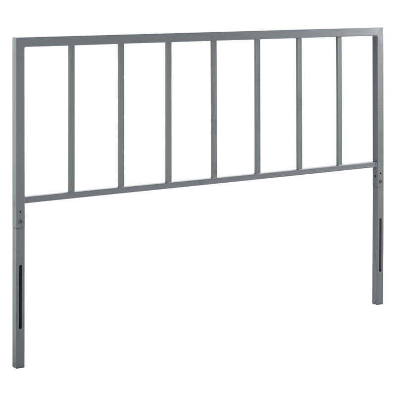 Tatum Metal Headboard, Gray, King