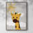 Sunshine Giraffe Framed Print - Solid Wood-1503895780
