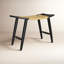Tristan Natural Wood & Rattan Stool-408180275