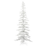 Kuna 6' Flocked White Pine Artificial Christmas Tree with 406 PVC Tips and Metal Stand