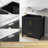 Sirois 31" Black Single Sink Bathroom Vanity With Solid Surface Composite Top-1700714408-1678267906