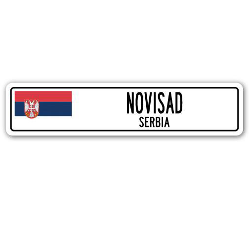 Panneau de signalisation en aluminium Novisad, H 6 po x l 24 po x P 1 po