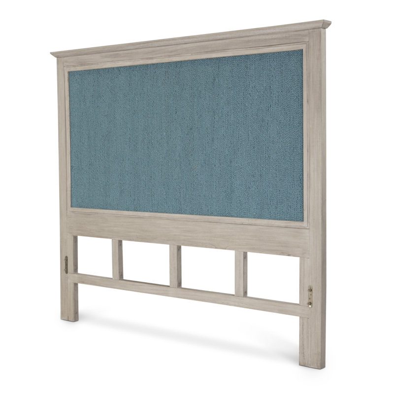 Ocean Isles - Woven Headboard - Twin - Ocean Blue and Aged Ivory Finish, Twin