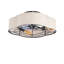 Ventilateur de plafond avec abat-jour en tissu avec télécommande-878439427