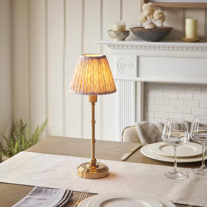 Burley Rechargeable Metal Table Lamp, Peachy Keen